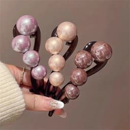 Elegant Pearls Twist Hair Clips Grab For Women Hairpin Barrettes Sweet Hair Ornament Headband Ponytail Fashion Hair Accessories