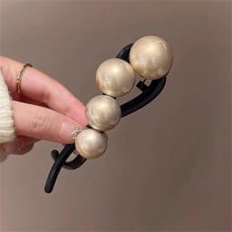 Elegant Pearls Twist Hair Clips Grab For Women Hairpin Barrettes Sweet Hair Ornament Headband Ponytail Fashion Hair Accessories