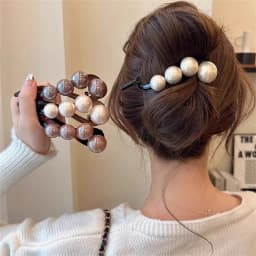 Elegant Pearls Twist Hair Clips Grab For Women Hairpin Barrettes Sweet Hair Ornament Headband Ponytail Fashion Hair Accessories