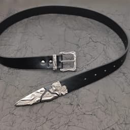 Irrgular Silver Curving Buckle Waist Belts Unisex Punk Y2K Rock Street Jeans Strap Luxury Designer Cinturones Para Hombre Belts