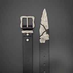 Irrgular Silver Curving Buckle Waist Belts Unisex Punk Y2K Rock Street Jeans Strap Luxury Designer Cinturones Para Hombre Belts