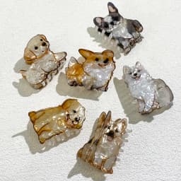 Cute Cartoon Acrylic Corgi Chihuahua Dog Printed Hair Clip Claw For Women Girls New Geometric Hairpin Hair Accessories Tool