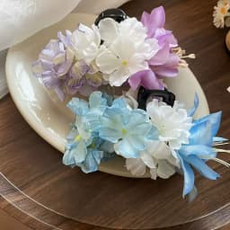 Sweet Flower Hair Clips For Women Bridal Flower Hair Claw Girls Large Claw Clip Pink Floral Hair Claw Hair Accessories Wedding