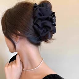 Women Elegant Three Layers Large Chiffon Bow Hair Claw Sweet Hair Decorate Headband Hair Claw Clip Fashion Hair Accessories