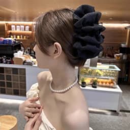 Women Elegant Three Layers Large Chiffon Bow Hair Claw Sweet Hair Decorate Headband Hair Claw Clip Fashion Hair Accessories