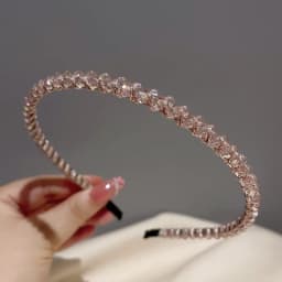 Fashion Crystal Bezel Headwear Women Headband Girls Vintage Hair Bands Hairband Hoop for Wedding Party Hair Accessories
