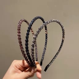 Fashion Crystal Bezel Headwear Women Headband Girls Vintage Hair Bands Hairband Hoop for Wedding Party Hair Accessories