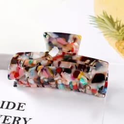 Vintage Hair Clip Simple Geometry Acetate Hair Claw Hair Clips for Women Girls Hair Accessories Hair Barrettes Crab Hair Clip