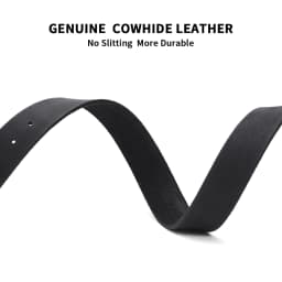 Retro 3.8cm Width Top Layer Cowhide Leather Belt for Men and Women Vintage No Buckle Casual Belts Fit Daily Wear