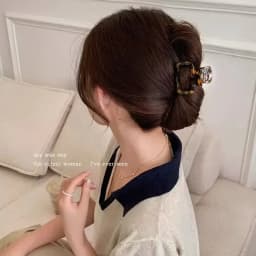New Retro Hollowed Out Acetate Grab Clip Elegant Korean Crab Ponytail Braid Grab Clip Accessories for Girls Jewelry Gifts