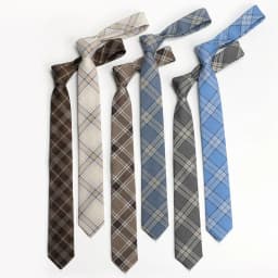 Brown Tie Men Shirt Gift Male Preppy College Style Coffee Stripe Retro Tie Decoration Jk Necktie Female Girly Kawaii Accessories
