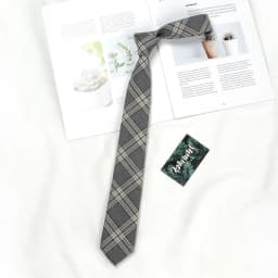 Brown Tie Men Shirt Gift Male Preppy College Style Coffee Stripe Retro Tie Decoration Jk Necktie Female Girly Kawaii Accessories