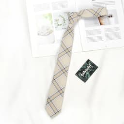 Brown Tie Men Shirt Gift Male Preppy College Style Coffee Stripe Retro Tie Decoration Jk Necktie Female Girly Kawaii Accessories