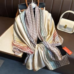 Luxury Design 180X90CM Long Shawls Beach Women Square Scarves Popular The Four Seasons Bandanna Sunscreen New Style Silk Scarf