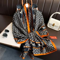 Luxury Design 180X90CM Long Shawls Beach Women Square Scarves Popular The Four Seasons Bandanna Sunscreen New Style Silk Scarf