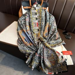 Luxury Design 180X90CM Long Shawls Beach Women Square Scarves Popular The Four Seasons Bandanna Sunscreen New Style Silk Scarf