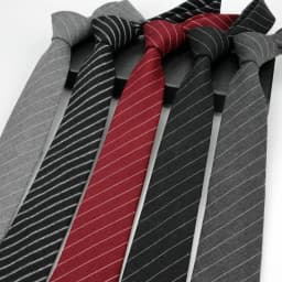 Mens Ties 6cm Classic Cotton Handmade Skinny Striped Neckties For Men Narrow Collar Slim Cashmere Casual Tie Accessories Gifts