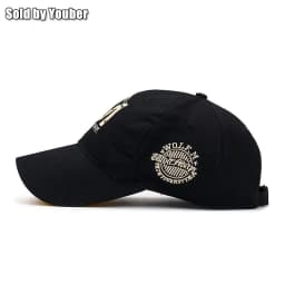 M letter Wolf Totem Embroidery Cotton Adjustable Baseball Cap Sun Hat Trucker Caps Dad Hats