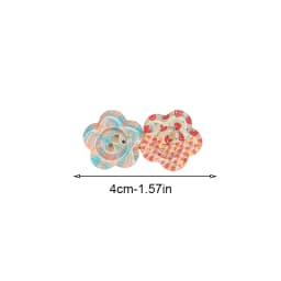 4pcs cute jelly color-block flower hair clip sweet girl candy duck mouth clip ins edge clip small fresh hairpin