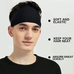 Sports Headbands for Men ,Moisture Wicking Workout Headband, Sweatband Headbands for Running,Cycling,Football,Yoga