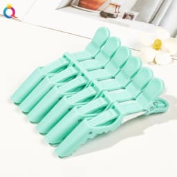 6-Piece Set of Vivid Alligator Hair Clips Professional Hairdressing Grips for Salon Use Crocodile Hairpins Barber Supplies