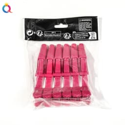 6-Piece Set of Vivid Alligator Hair Clips Professional Hairdressing Grips for Salon Use Crocodile Hairpins Barber Supplies