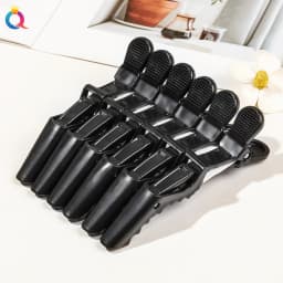 6-Piece Set of Vivid Alligator Hair Clips Professional Hairdressing Grips for Salon Use Crocodile Hairpins Barber Supplies