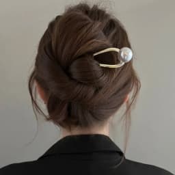 New Pearl Hairpins Korean U-shaped Metal Shell Hair Clip Pins Women Girls Hair Sticks Bun Maker Hair Styling Accessories Gifts