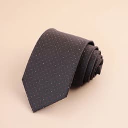 8cm Mens Fashion Brown Color Neckties Polyester Jacquard Paisley Striped Neck Ties Vintage Business Formal Tie Tuxedo Cravat
