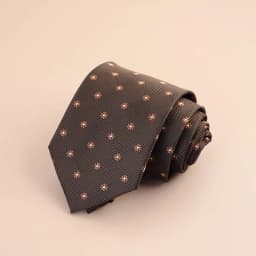 8cm Mens Fashion Brown Color Neckties Polyester Jacquard Paisley Striped Neck Ties Vintage Business Formal Tie Tuxedo Cravat