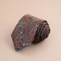 8cm Mens Fashion Brown Color Neckties Polyester Jacquard Paisley Striped Neck Ties Vintage Business Formal Tie Tuxedo Cravat