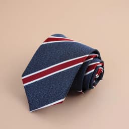 8cm Mens Fashion Brown Color Neckties Polyester Jacquard Paisley Striped Neck Ties Vintage Business Formal Tie Tuxedo Cravat