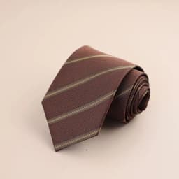 8cm Mens Fashion Brown Color Neckties Polyester Jacquard Paisley Striped Neck Ties Vintage Business Formal Tie Tuxedo Cravat
