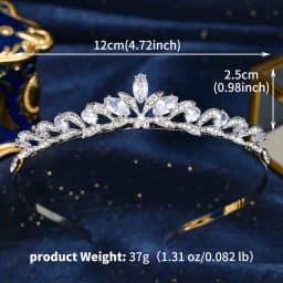 Sparkling Crystal Flower Tiara Classic Europe and America Bridal Wedding Crown Hair Accessories Hairbands for Women