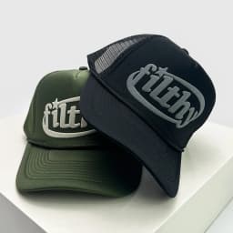 New Unisex Color Block Filthy Letters Baseball Hats Sunshade Color Block Breathable Personal Trucker Caps Versatile Mesh Fashion