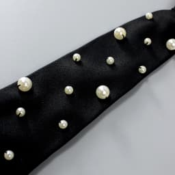 1pc Hand-beaded Academic Style Pre-tied Necktie - Black Women's JK Uniform Tie for Stylish Shirts | Trendy Elegant Streetwear Ve