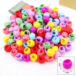 100Pcs Colorful Small Girls Hair Clips Cute Flower Star Hair Claws Styling Hair Braid Hairpins Kids Hair Accessories Headwear