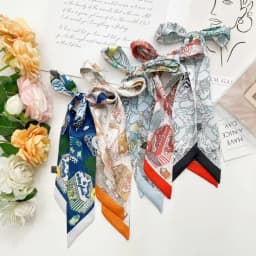 Fashion Scarf for Women Bags Thin Long Strap Multi Purpose Hair Accessory Handbag Decorative Tie Strip Band Scarf Women Luxury