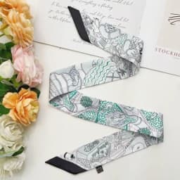 Fashion Scarf for Women Bags Thin Long Strap Multi Purpose Hair Accessory Handbag Decorative Tie Strip Band Scarf Women Luxury