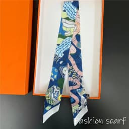 Fashion Scarf for Women Bags Thin Long Strap Multi Purpose Hair Accessory Handbag Decorative Tie Strip Band Scarf Women Luxury