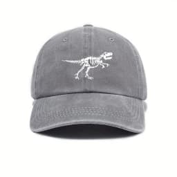 Fashionable and casual dinosaur skeleton printed baseball cap is a must-have for both men and women when going out on the street