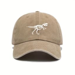 Fashionable and casual dinosaur skeleton printed baseball cap is a must-have for both men and women when going out on the street