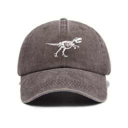 Fashionable and casual dinosaur skeleton printed baseball cap is a must-have for both men and women when going out on the street