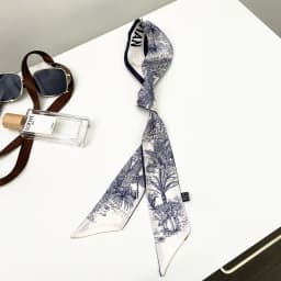 2025 Spring New Design Women Silk Ribbon Scarf Handbag Handle Wrap Bag Ribbon Scarf Women Girls Headband Wrist Ribbon Scarf
