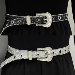 Punk Rhinestone Belt Belt Brand 2.3cm Y2K Bling Sequin Designer Belts Pu Fashion Waistband Jeans Pants Decor Belt for Women Men