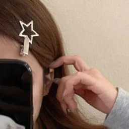 24Pcs/Set Y2K Silver Metal Hairpins for Women Girls Star Hair Clip Multiple Styles Seamless Duckbill Clip Girls Hair Accessoires