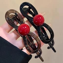 New Twisted Hair Clip Plastic Imitation Pearl Hairpin Twisted Design Hairpin Barrettes Women Hair Accessories