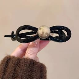 New Twisted Hair Clip Plastic Imitation Pearl Hairpin Twisted Design Hairpin Barrettes Women Hair Accessories