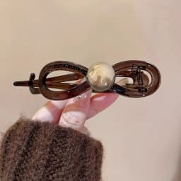 New Twisted Hair Clip Plastic Imitation Pearl Hairpin Twisted Design Hairpin Barrettes Women Hair Accessories