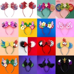 Disney Mary Poppins Hair Accessories Women Handbag Umbrella Ears Headband Girls Fairy Flower Hat Bow Hairband For Kids Festivals
